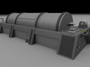 futuristic military armory 3D Model
