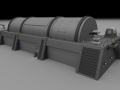 futuristic military armory 3D Model