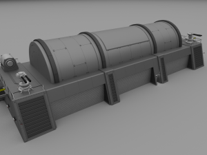 futuristic military armory Model 3D