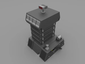 futuristic military recon tower 3D Model