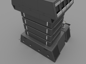 futuristic military recon tower 3D Model
