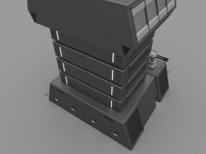 futuristic military recon tower 3D Model