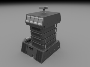 futuristic military recon tower 3D Model