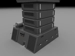 futuristic military recon tower 3D Model