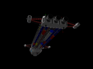 heavy scifi cargo freighter 3D Model
