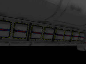 heavy scifi cargo freighter 3D Model