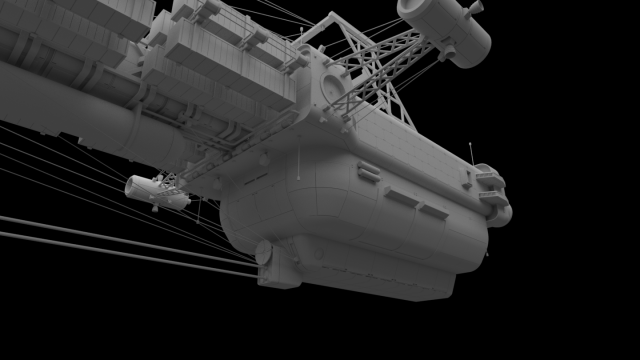 Heavy Scifi Cargo Freighter 3D Модель In Выдуманные Корабли 3DExport
