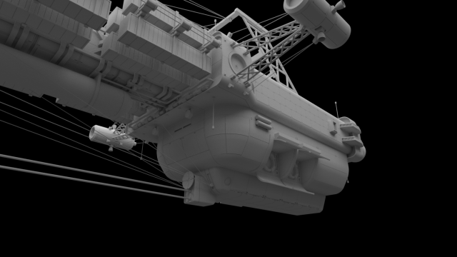 Heavy Scifi Cargo Freighter 3D Модель In Выдуманные Корабли 3DExport
