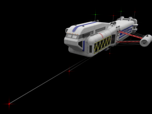 scifi passanger freighter 3D Model