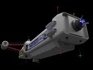 scifi passanger freighter 3D Model