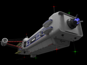 scifi passanger freighter 3D Model