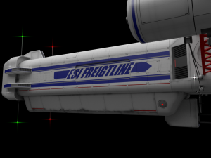 scifi passanger freighter 3D Model