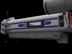 scifi passanger freighter 3D Model
