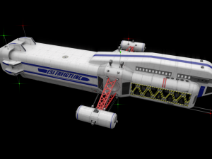 scifi passanger freighter 3D Model