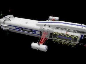 scifi passanger freighter 3D Model
