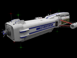 scifi passanger freighter 3D Model