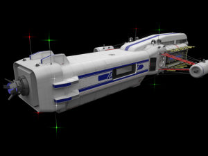 scifi passanger freighter 3D Model