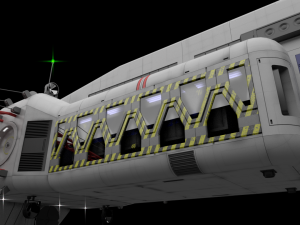 scifi passanger freighter 3D Model