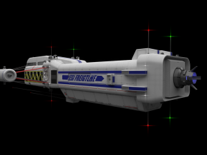 scifi passanger freighter 3D Model