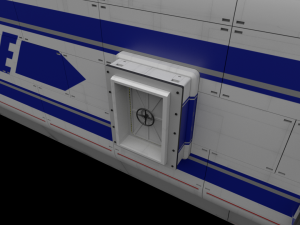 scifi passanger freighter 3D Model