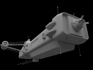 scifi passanger freighter 3D Model