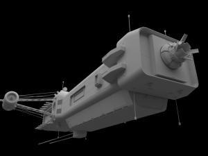 scifi passanger freighter 3D Model