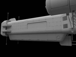 scifi passanger freighter 3D Model