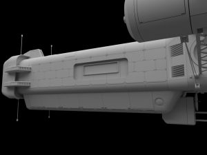 scifi passanger freighter 3D Model