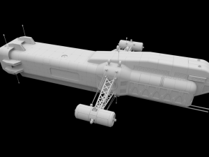 scifi passanger freighter 3D Model
