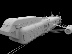 scifi passanger freighter 3D Model