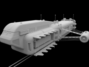 scifi passanger freighter 3D Model