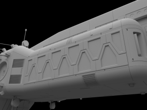 scifi passanger freighter 3D Model