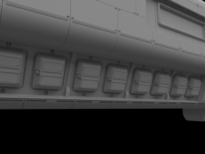 scifi passanger freighter 3D Model