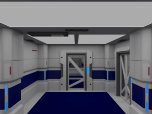 scifi interior construction kit basic 3D Model