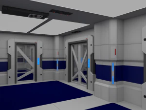 scifi interior construction kit basic 3D Model