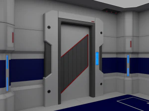 scifi interior construction kit basic 3D Model