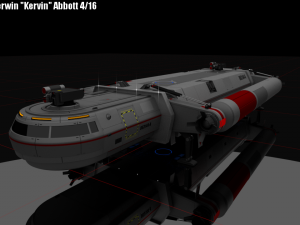 heavy interplanetary escort shuttle 3D Model
