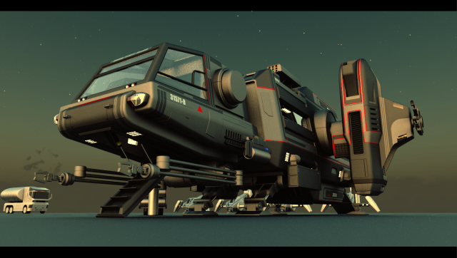 warthog class heavy assault transport 3D Model .c4d .max .obj .3ds .fbx .stl .blend 