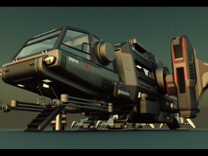 warthog class heavy assault transport 3D Model
