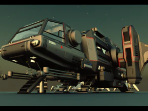 важкий штурмовий транспорт класу warthog 3D Модель