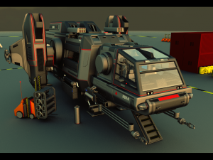 warthog class heavy assault transport 3D Model