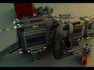 warthog class heavy assault transport 3D Model