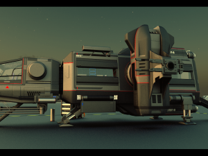 warthog class heavy assault transport 3D Model