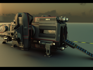warthog class heavy assault transport 3D Model