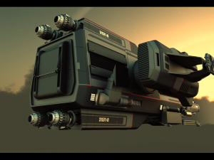warthog class heavy assault transport 3D Model