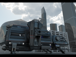 warthog class heavy assault transport 3D Model