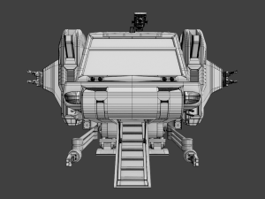 warthog class heavy assault transport 3D Model