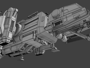 warthog class heavy assault transport 3D Model