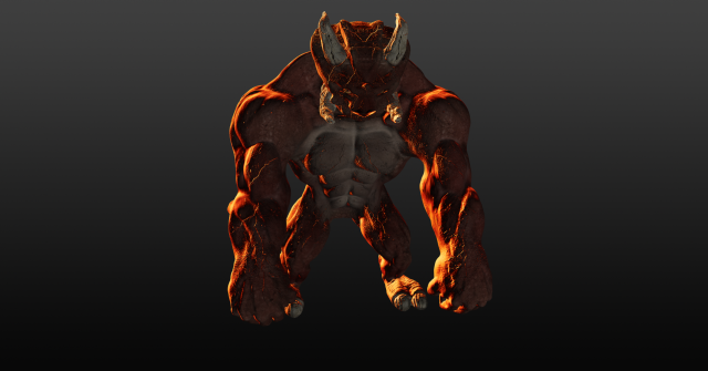 demonic monster 3D मॉडल .c4d .max .obj .3ds .fbx .stl .blend