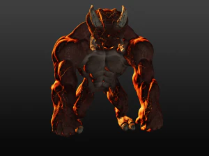 monstro demon&iacute;aco Modelo 3D